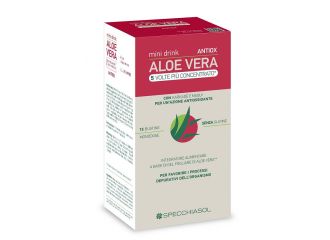 Aloe vera antiox mini drink 5 volte piu' concentrato 15 bustine da 10 ml
