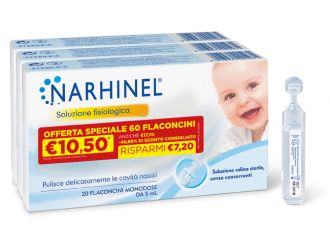 Soluzione fisiologica narhinel 3 pack promo 2022 da 20 flaconcini da 5 ml