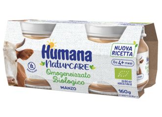 Humana omogeneizzato manzo biologico 2 pezzi 80 g