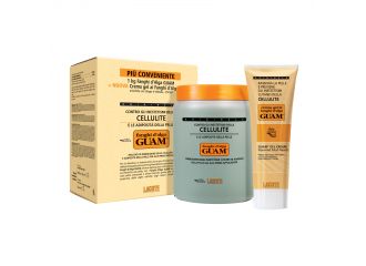 Guam fanghi d'alga confezione convenienza fredda con fanghi d'alga guam 1 kg + crema gel 250 ml formula a freddo