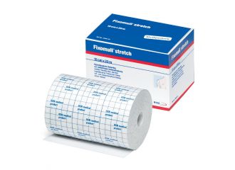 Fascia autoadesiva ipoallergenica fissaggio cateteri fixomull stretch. supporto in poliestere non tessuto bianco, massa in policarbonato senza resine e gomme naturali. 15x200cm