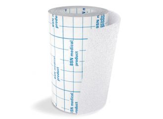 Fascia autoadesiva ipoallergenica fissaggio cateteri fixomull stretch. supporto in poliestere non tessuto bianco, massa in policarbonato senza resine e gomme naturali. 30x1000cm