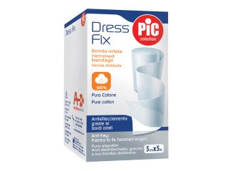 Benda in garza idrofila orlata pic dressfix 7x500cm fustella