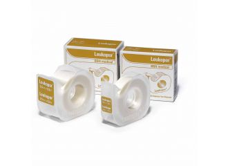 Cerotto in rocchetto leukopor ipoallergenico tessuto non tessuto bianco 1,25x920 cm con dispenser