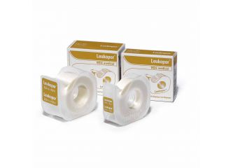 Cerotto in rocchetto leukopor ipoallergenico tessuto non tessuto bianco 2,5x920 cm con dispenser