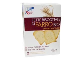 Fsc fette biscottate di farro bio senza zuccheri aggiunti con olio di girasole senza olio di palma 200 g