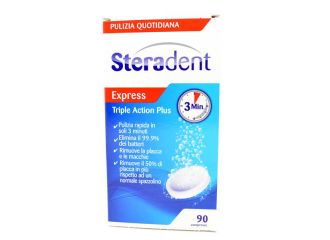 Steradent triple action plus 90 compresse pulenti
