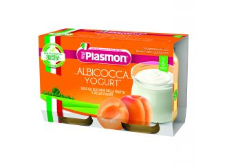 Plasmon omogeneizzato yogurt albicocca 120 g x 2 pezzi