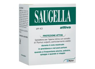 Saugella attiva salviettine detergenti 10 bustine