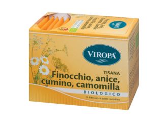 Viropa finocchio/cumino/anice/camomilla bio 15 bustine
