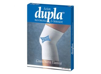Ginocchiera elastica dupla bianca xl