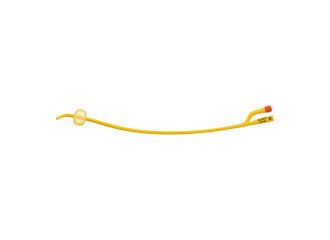 Catetere foley a media permanenza  rusch gold plus a 2 vie in silkolatex lattice-silicone per adulto ch16 lunghezza 40 cm punta tiemann a 1 fori palloncino 5-15 ml 1 pezzo