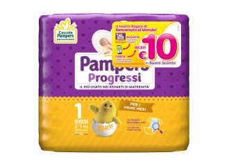 Pampers progressi newborn pannolino 1 2-5kg 28 pezzi