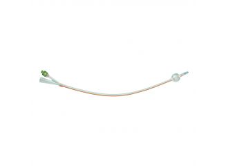 Catetere foley in silicone trasparente a 2 vie con scanalature longitudinali con palloncino 5-10ml diametro ch14 4,66mm lunghezza 40cm