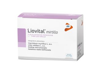 Liovital mirtillo 8 flaconcini 10 ml