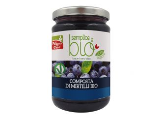 Composta di mirtilli bio con polpa di mela 320 g