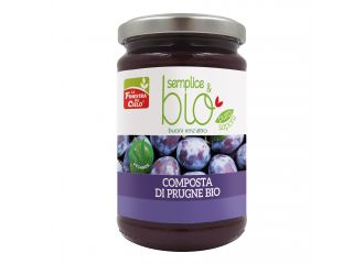 Composta di prugne bio con polpa di mela 320 g