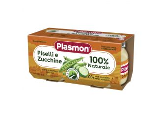Plasmon omogeneizzato piselli zucchine 80 g x 2 pezzi