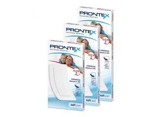 Garza compressa prontex soft pad 10x30 cm 2 pezzi