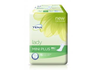 Pannolone sagomato incontinenza leggera tena lady mini plus 16 pezzi