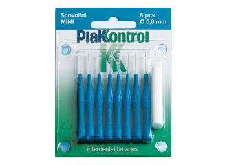 Plakkontrol scovolino mini 0,6 mm 8 pezzi + manico