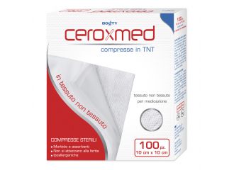 Garza compressa in tessuto non tessuto ceroxmed 10x10 cm 100 pezzi