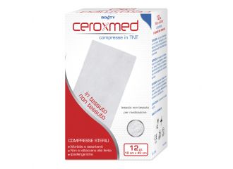 Garza compressa in tessuto non tessuto ceroxmed 18x40 cm 12 pezzi