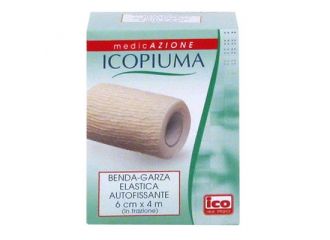 Icopiuma benda garza elastica autofissante cm6x4mt 1 pezzo