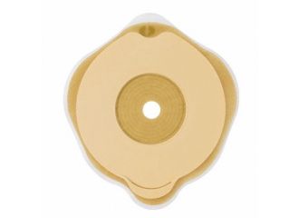 Placca piana flexima key 50 mm con protettore cutaneo idrocolloidale e flangia 5 pezzi
