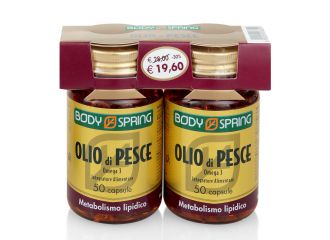 Body spring olio di pesce omega 3 confezione bipack