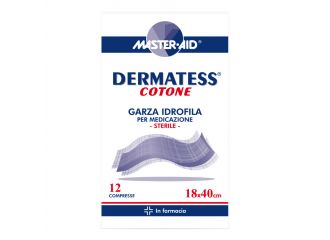 Garza idrofila dermatess cot 18x40 12 pezzi