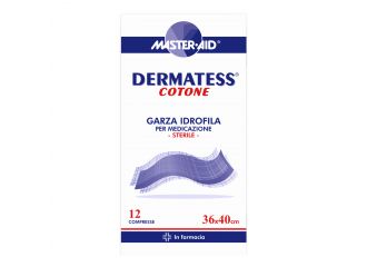 Garza idrofila dermatess cot 36x40 12 pezzi