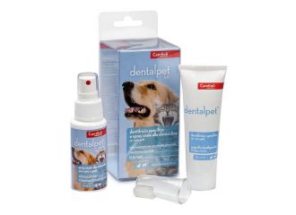 Dentalpet kit dentifricio 50ml+spray orale 50ml+1 ditale