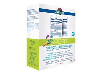 Ghiaccio istantaneo master-aid sport per terapia del freddo 2 pezzi