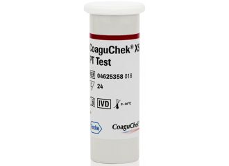 Strisce reattive per dispositivo autodiagnostico coaguchek xs pt test 24 pezzi