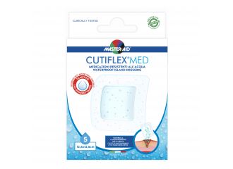 Medicazione adesiva impermeabile trasparente master-aid cutiflex 12,5x12,5 5 pezzi