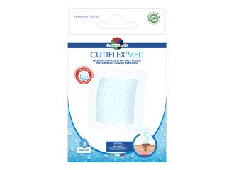 Medicazione adesiva impermeabile trasparente master-aid cutiflex 15x17 3 pezzi