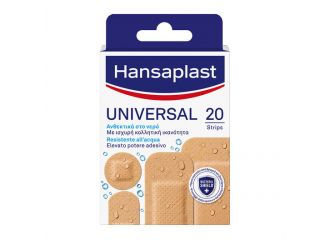 Cerotto hansaplast universal resistente all'acqua 4 forme assortite 20 pezzi