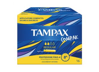 Tampax compak regular 16 pezzi