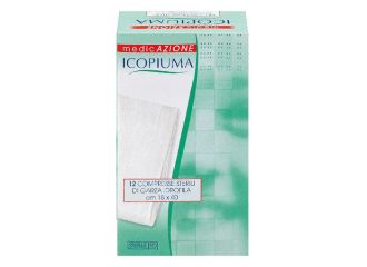 Garza compressa idrofila icopiuma 18x40cm 12 pezzi