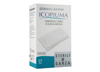 Garza compressa idrofila icopiuma 36x40cm 12 pezzi