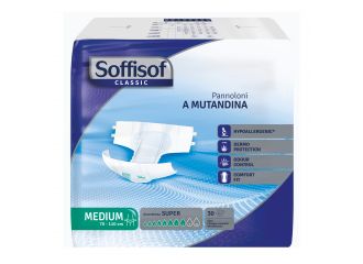 Pannolone per incontinenza a mutandina per adulto soffisof farm medium 30 pezzi