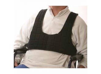 Cintura pettorale per carrozzella modello completo di bretellaggio verticale in cotone 100%. cintura di sostegno e antiscivolamento per pazienti costretti alla carrozzella