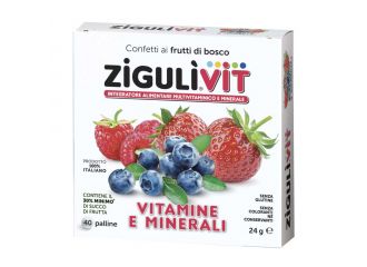 Ziguli vit fruttibosco 40 confetti