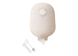 Sacca urostomia hollister conform 2 stoma 45mm con valvola di scarico flangia e rivestimento in tessuto non tessuto 10 pezzi