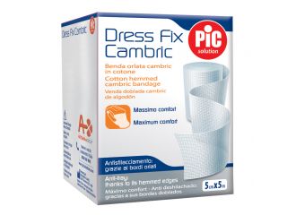 Benda orlata in garza idrofila pic cambric 5x500cm