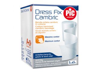 Benda orlata in garza idrofila pic cambric 10x500cm