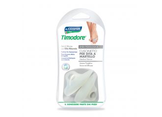 Cuscinetto per dita a martello realizzato in gel di siliconebianco semitrasparente sagomata per proteggere e distendere le dita contratte igienepiede 2 pezzi