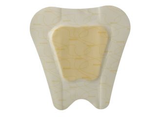 Medicazione biatain in schiuma di poliuretano con idrocolloide e bordo adesivo per sacro 17x17 cm 5 pezzi