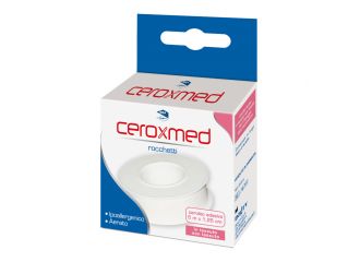 Cerotto adesivo in rocchetto ceroxmed in tessuto non tessuto aerato ipoallergenico bianco 500x1,25 cm 1 pezzo